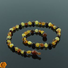 Genuine Amber Beads Teething Baby Necklace Double Bracelet Anklet FREE GIFT BOX