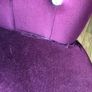 Beautiful deep purple velvet chair Image 4