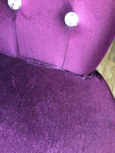 Beautiful deep purple velvet chair