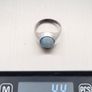 1950s Vintage 925 Sterling Silver & Natural Australian Crystal Opal Ring - Not a doublet Image 9