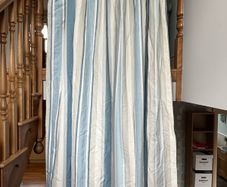 Laura Ashley curtains and rail