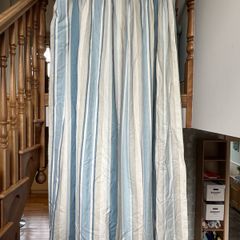 Laura Ashley curtains and rail