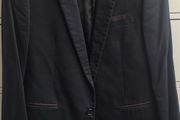 River Island Navy Blazer with Black Trim Size L