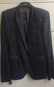 River Island Navy Blazer with Black Trim Size L