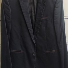 River Island Navy Blazer with Black Trim Size L