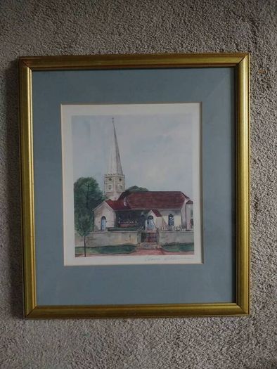 Vintage artwork and frames