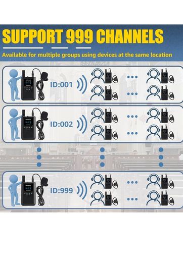 Wireless "Tour Guide" Headsets x7