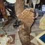 Beautiful Large Old Hand-Carved Wooden Eagle Statue with Outstretched Wings Postage Available Image 3