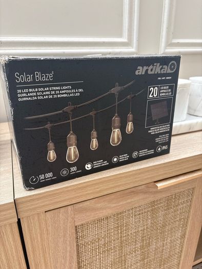 solar lights grand new in box