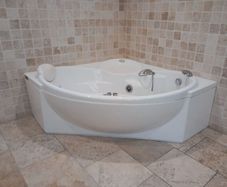 Jacuzzi Corner Whirlpool Bath 1500 x 1500. Spa Bath