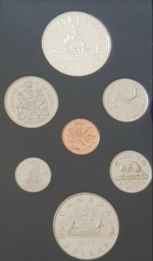Silver Dollar 1975 Canadian Proof Coin Set