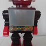Saturn Robot. The 13" Giant Walking Robot With BIG  SCREEN TV And Light-Up Eyes In MINT Condition. 1980's Image 2