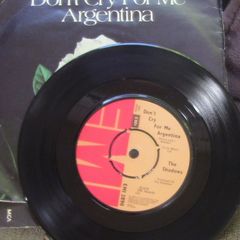 The Shadows - Don't Cry For Me Argentina 7" Single