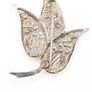 935 Silver Filigree Leaf Brooch Image 3