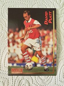 David Platt Arsenal Football Trading Card 1995 to 1996