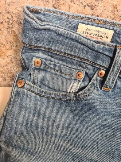 LEVIS 511 slim fit jeans blue denim Size W 30 L 30 zip fly