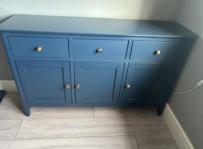 Blue and gold Harrogate sideboard