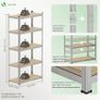 5-Tier Heavy Duty Shelving Units, Set of 2 Metal Storage Racking for Garage, Shed, Workshop & Warehouse, Freestanding Shelves, Load Capacity 875kg, 180 x 90 x 40 cm Image 3