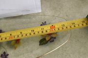 Vintage from the 1960s Chance Glass mid century pretty transfer printed oblong Glass