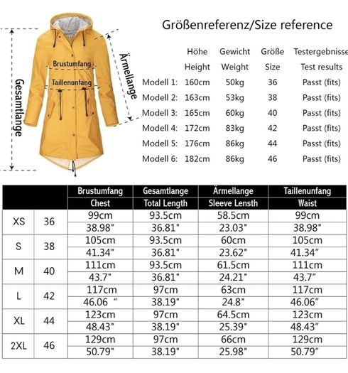 Women's PU Rain Jacket with Hood, Waterproof Windbreaker