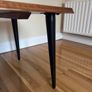 JYSK HALSKOV Style Coffee Table, Solid Wood Top, Black Legs Image 3
