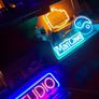 Retro style Bar light with neon bulb.. Image 7