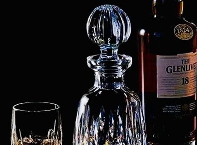 Waterford Lismore Whiskey Decanter and Tumblers