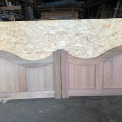 Pair of 4ft wide hardwood gates
