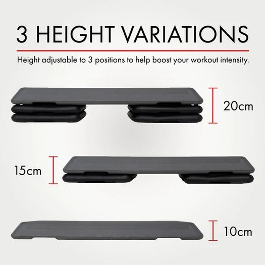 HIT FITNESS Aerobic Step Adjustable Exercise Step