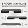 HIT FITNESS Aerobic Step Adjustable Exercise Step Image 2