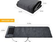 main image for ad Upgraded Massage Mat 10 Vibration Motors with Heat Full Body Massager Cushion Mattress 20 Neck and Head Acupressure Massage Head
