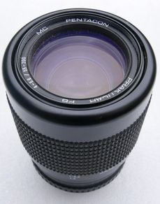 Pentacon Prakticar PB 4-5.6/55-200 MC is a vintage manual focus zoom lens made in East Germany