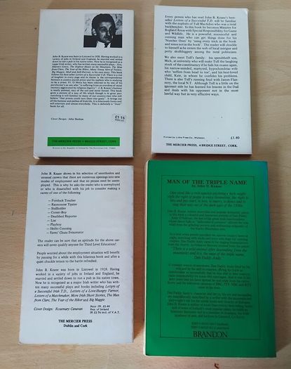 4 x John B Keane p/b Letters of x2/Unusual Irish Careers/Man of the Triple Name FREEPOST