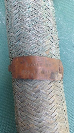 WW2 Original Supermarine Spitfire Oil Hose 26AJ/21868 (Dated 1944)