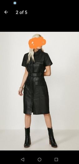 Coast Leather Dress Size Uk 16