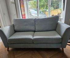 Duck egg blue 2 seater couch
