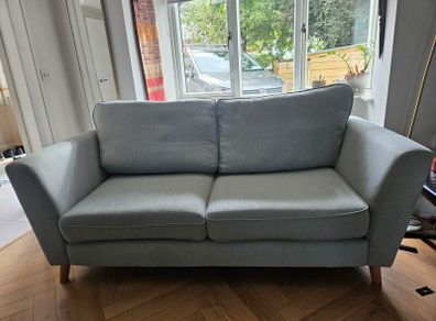 Duck egg blue 2 seater couch