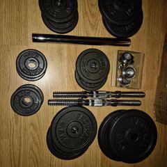 30 Kg 30kg Adjustable Dumbbells & Iron Bar set