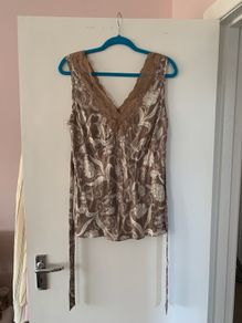 vintage y2k 100% silk camisole  top