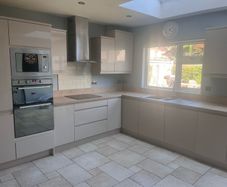 Solid painted kitchen