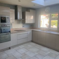 Solid painted kitchen