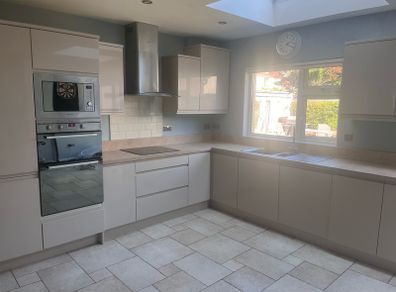 Solid painted kitchen