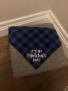 Gotcha Day bandana for dogs
