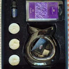 Newgrange living lavender natural oil burning set