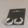Pilgrim Silver Tone Chunky Twisted Hoop Earrings Statement New RRP 29.95 CAN POST Image 2