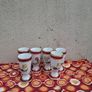 6 porcelain of paris cups postage possible Image 2
