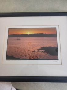 Kinsale harbor - co. Cork, Ireland signed print and stamped color photograph..