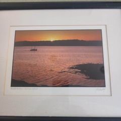 Kinsale harbor - co. Cork, Ireland signed print and stamped color photograph..