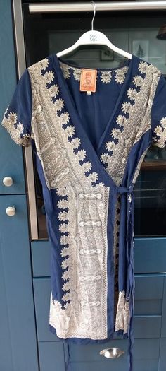 Noa Noa silk wrap dress 8