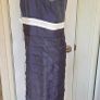 Brand Gold Grey Ivory Beaded Occasion Dress  Size 16 Image 4